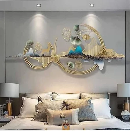 Forest Mountain metal wall art
